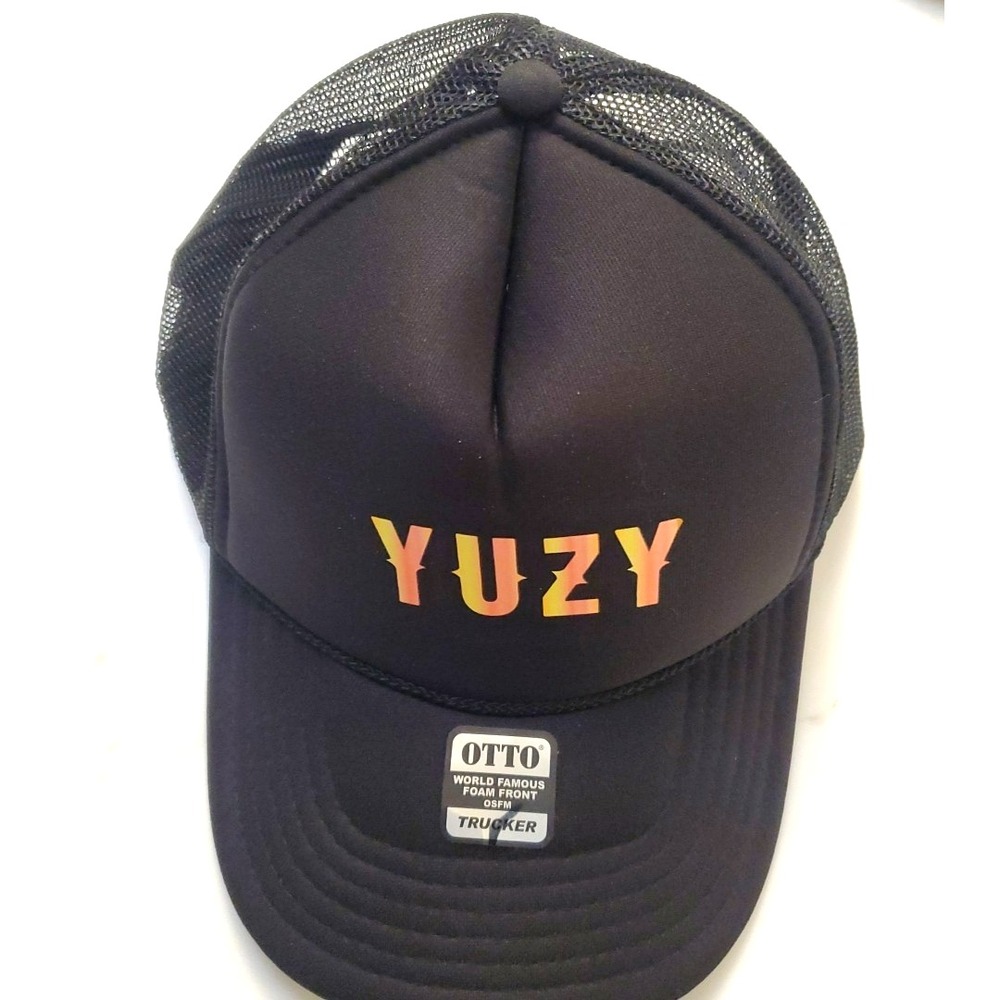 YUZY Agave Margarita‎ Drink Otto Trucker Hat Black Mesh One Size adjustable